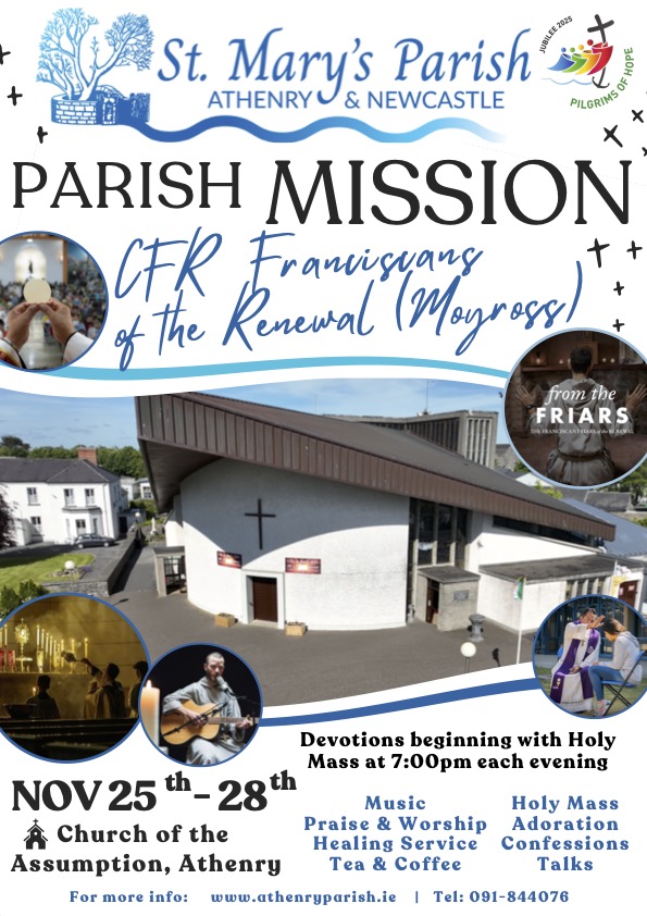 Parish Mission – 25th Nov – 28th Nov